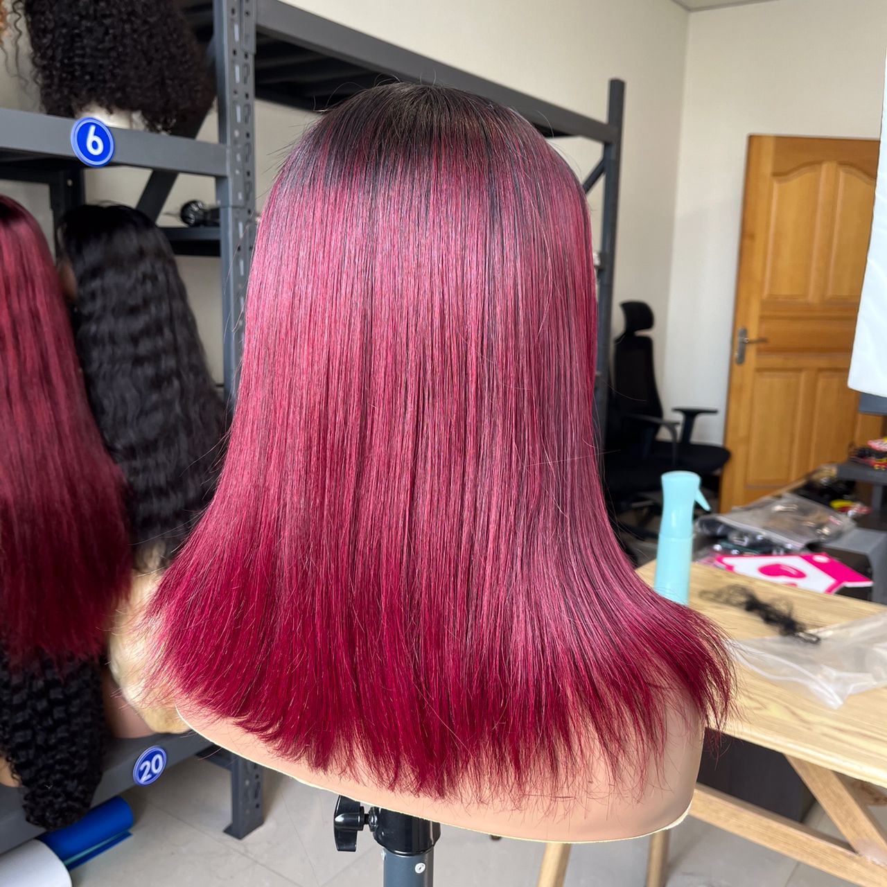 Burgundy Color Wig