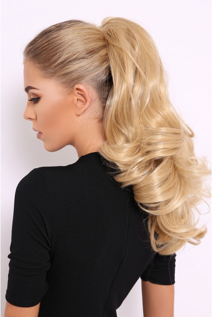 Blonde Short Wavy Ponytail Hair Extension